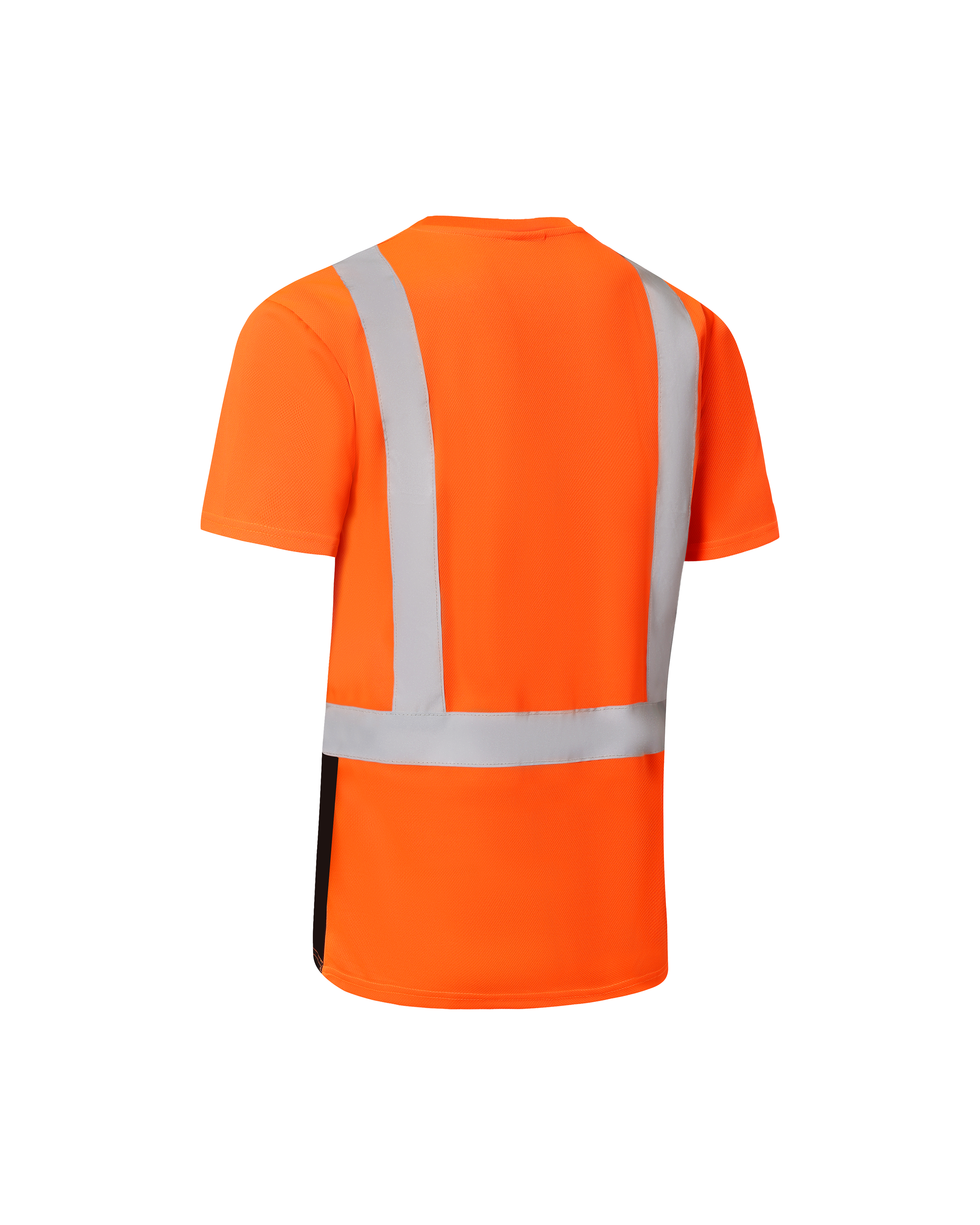 Kiwi Class 2 Two-Tone Short Sleeve Hi-Vis Safety Shirt – Orange