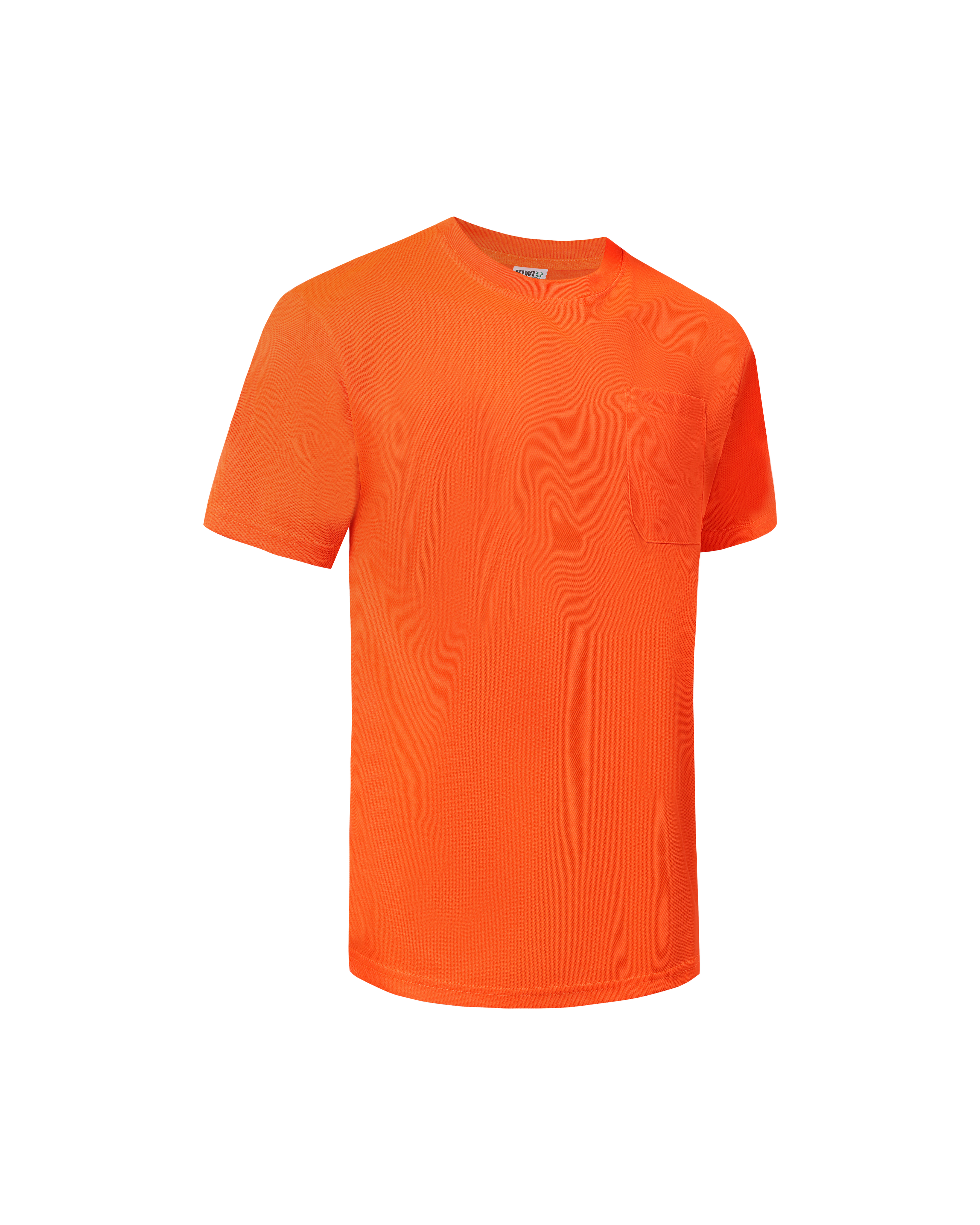 Kiwi Orange Short Sleeve Hi-Vis Work Shirt