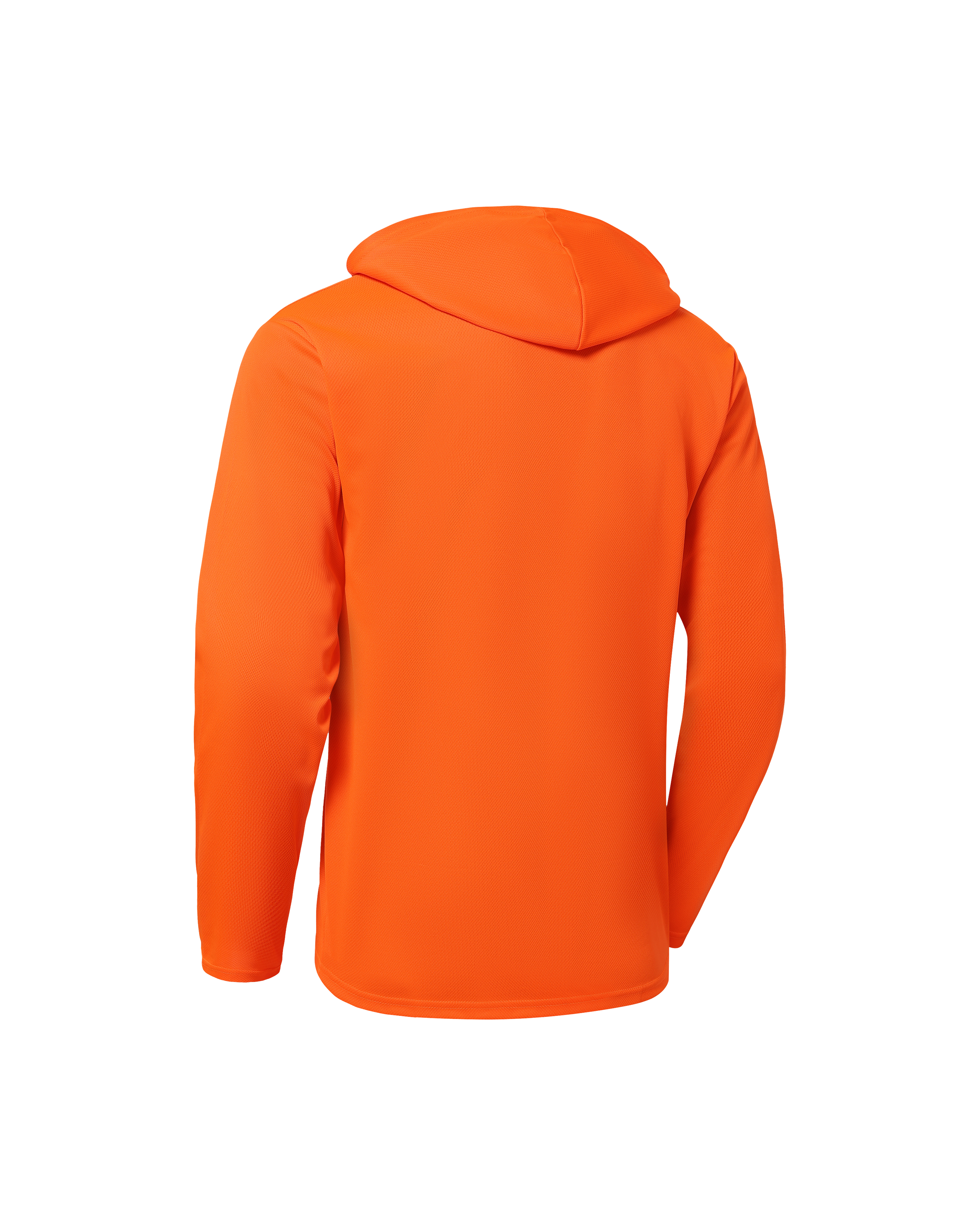 Kiwi Orange Long Sleeve Hi-Vis Safety Hoodie