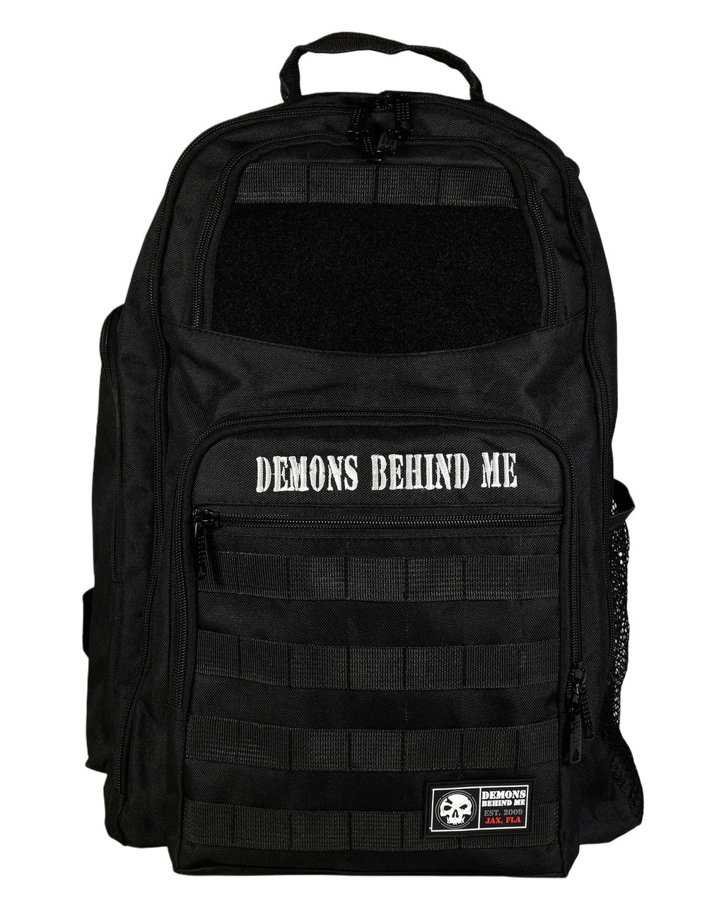 Demons Behind Me Water-Resistant Tactical Laptop Backpack – Closeout