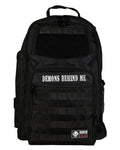 Demons Behind Me Water-Resistant Tactical Laptop Backpack – Closeout