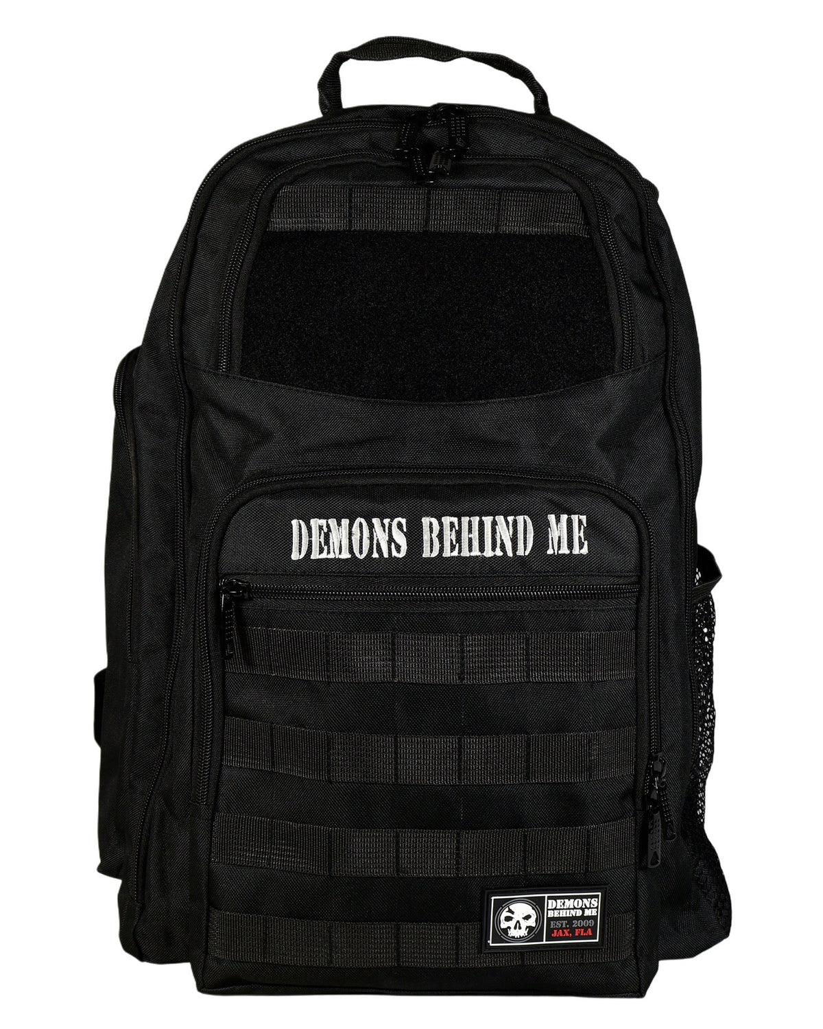 Demons Behind Me Water-Resistant Tactical Laptop Backpack – Closeout