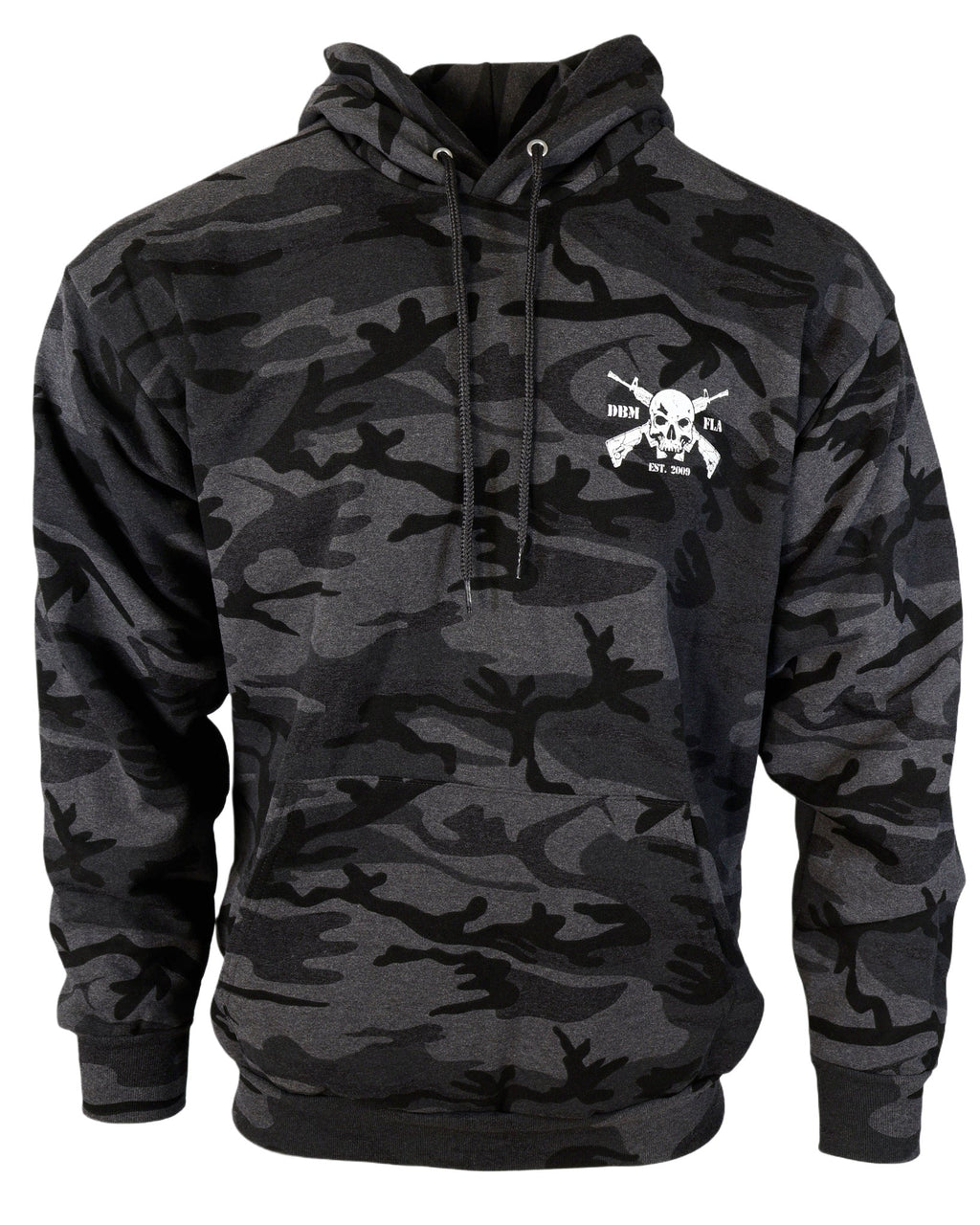 Demons Behind Me Black Camo AR Tactical Pullover Hoodie