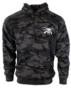 Demons Behind Me Black Camo AR Tactical Pullover Hoodie