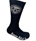 Demons Behind Me Athletic Socks – Black, 1 Pair