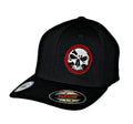 Demons Behind Me Flexfit Never Fade Circle Skull / Red Ring Fitted Cap