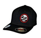 Demons Behind Me Flexfit Never Fade Circle Skull / Red Ring Fitted Cap