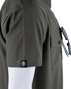Demons Behind Me Performance Tech Hybrid Stretch Shirt – Gunmetal