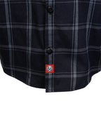 Demons Behind Me Gentleman Black & Gray Flannel Shirt