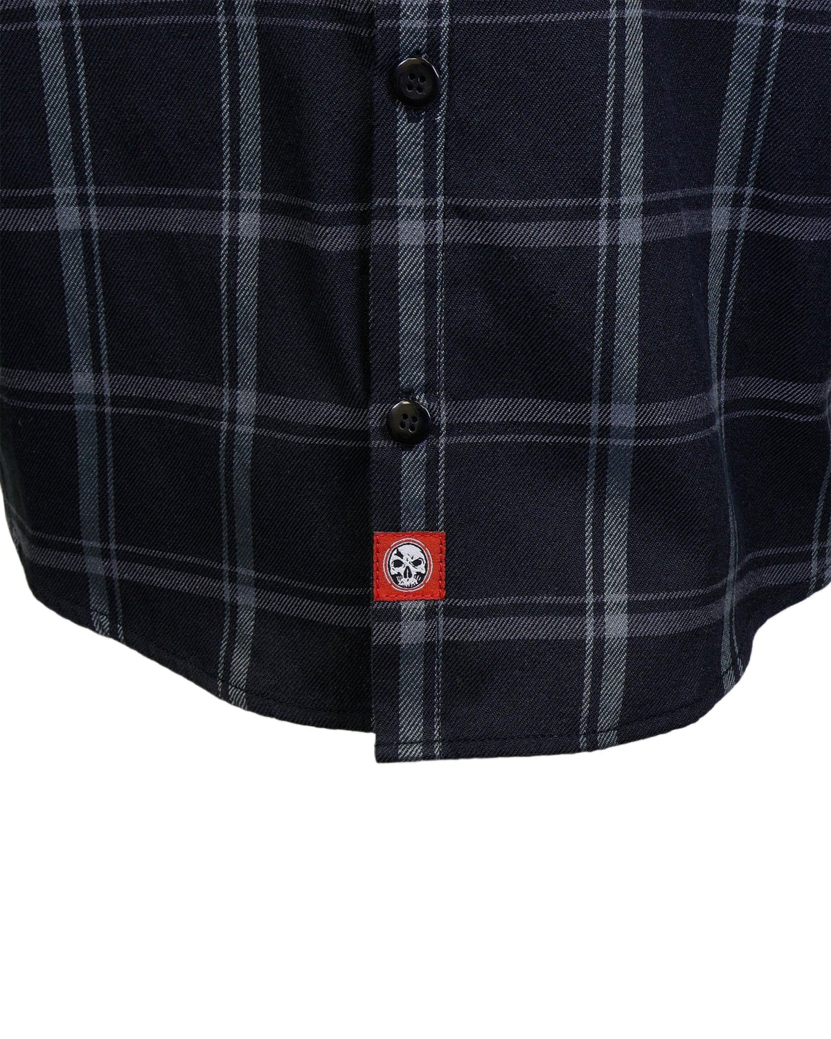 Demons Behind Me Gentleman Black & Gray Flannel Shirt