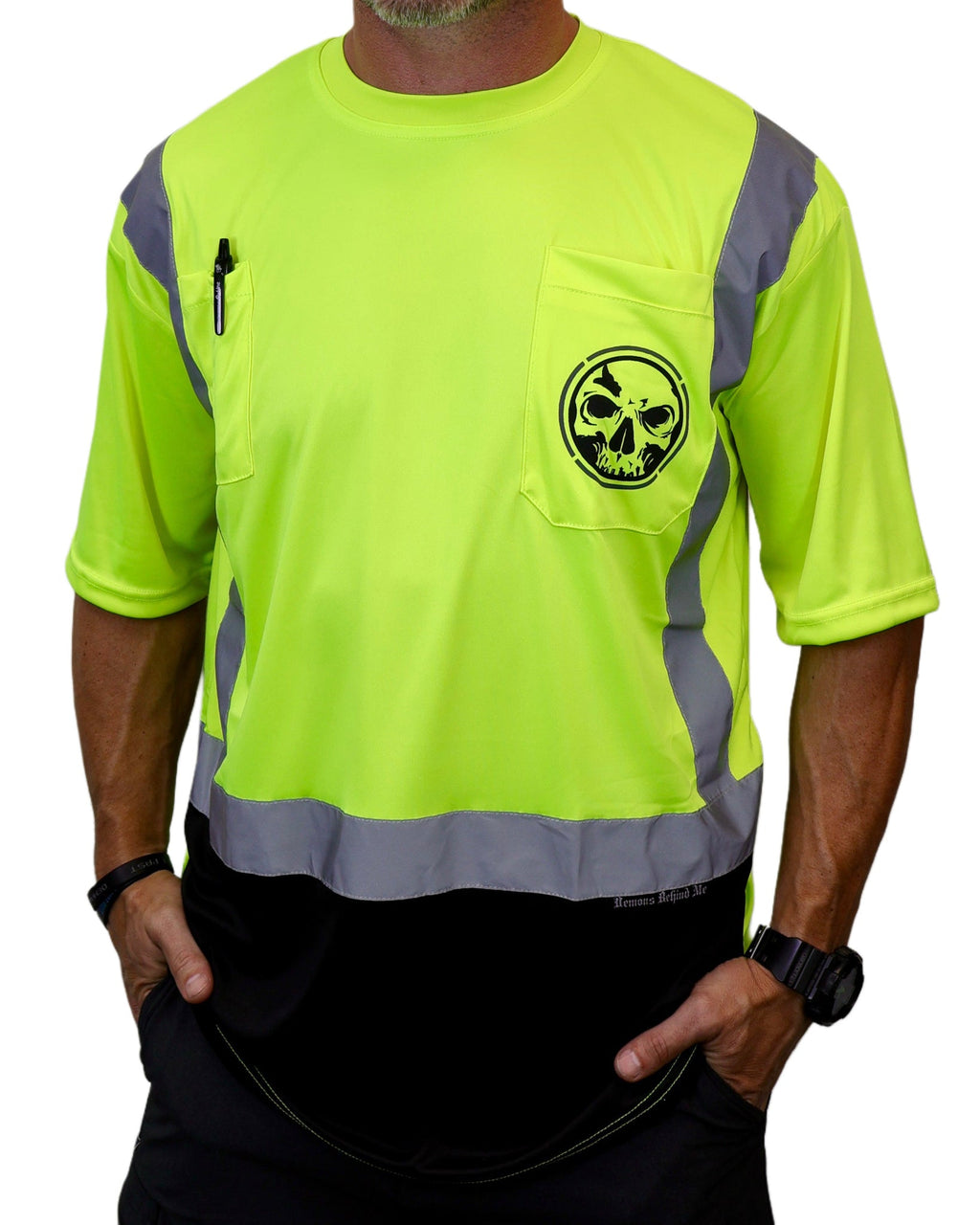 Demons Behind Me Class 2 Hi-Vis Performance T-Shirt