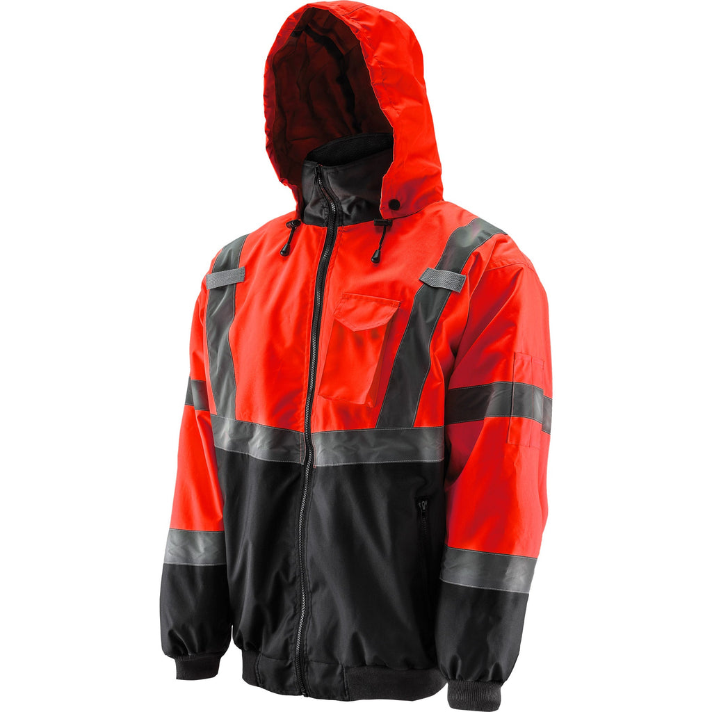 LIFT Safety Class 3 Waterproof Hi-Vis Bomber Jacket – Orange