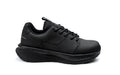 Xena Astra women’s work sneakers in Black Silver EH — side profile