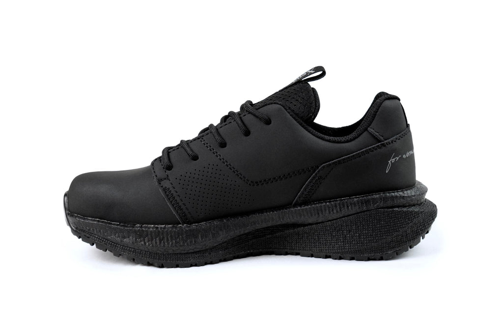 Xena Astra women’s work sneakers in Black Silver EH