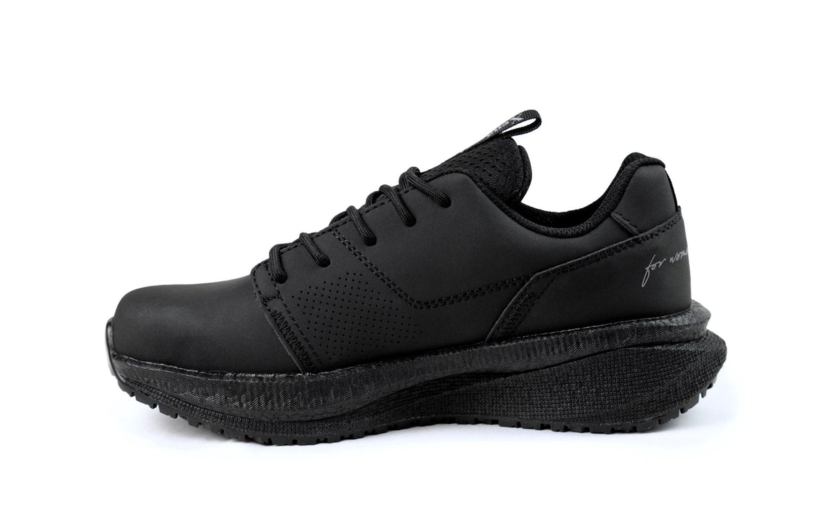 Xena Astra women’s work sneakers in Black Silver EH