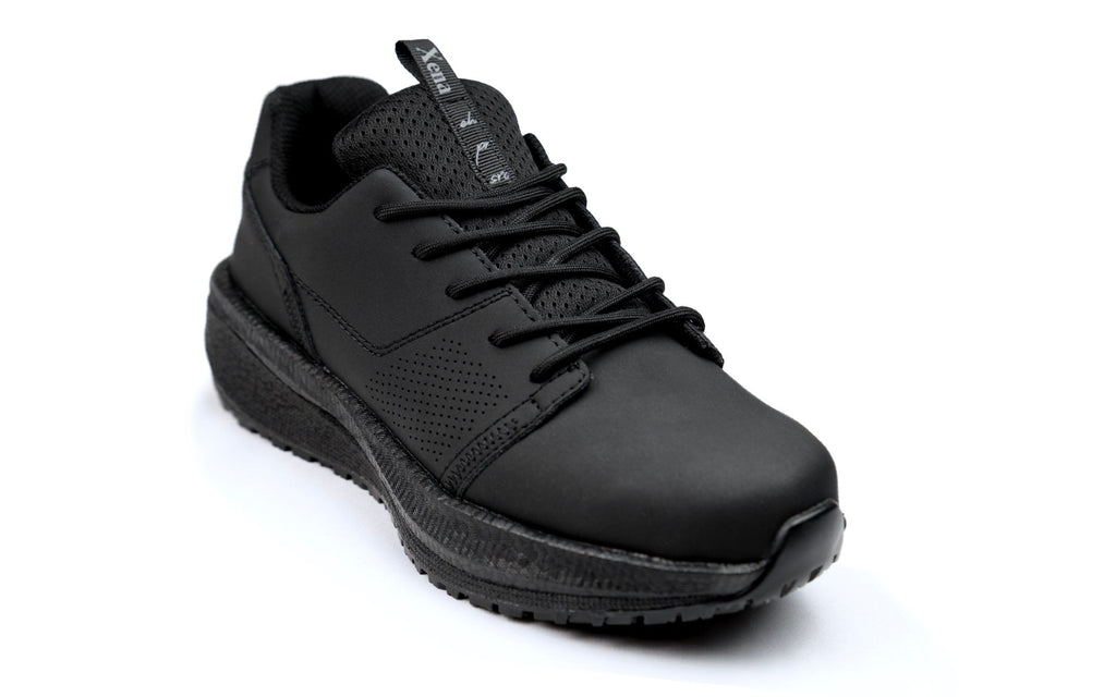 Xena Astra women’s work sneakers in Black Silver EH