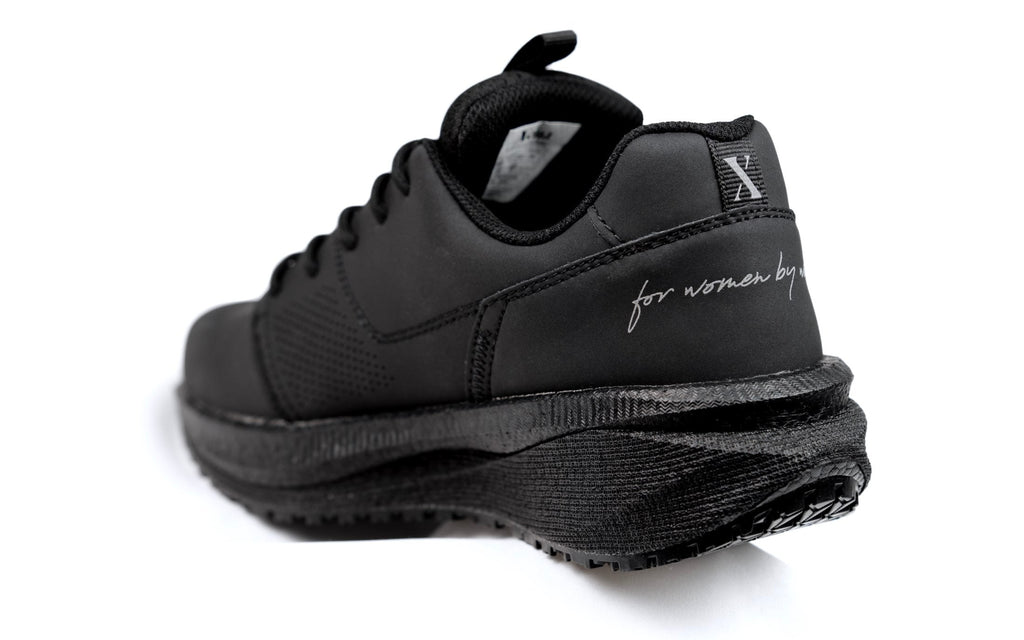 Xena Astra women’s work sneakers in Black Silver EH