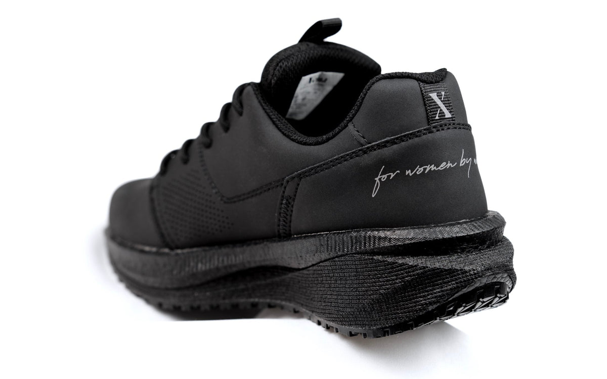 Xena Astra women’s work sneakers in Black Silver EH
