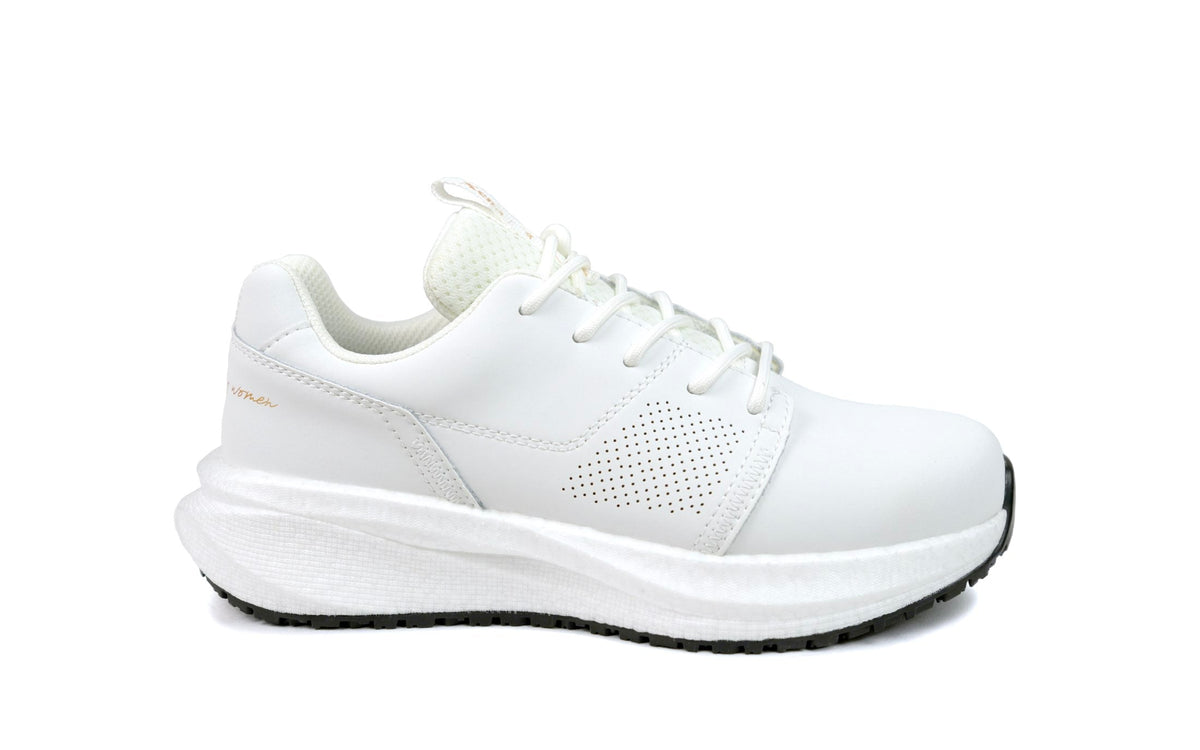 Xena Astra women’s work sneakers in White Gold SD