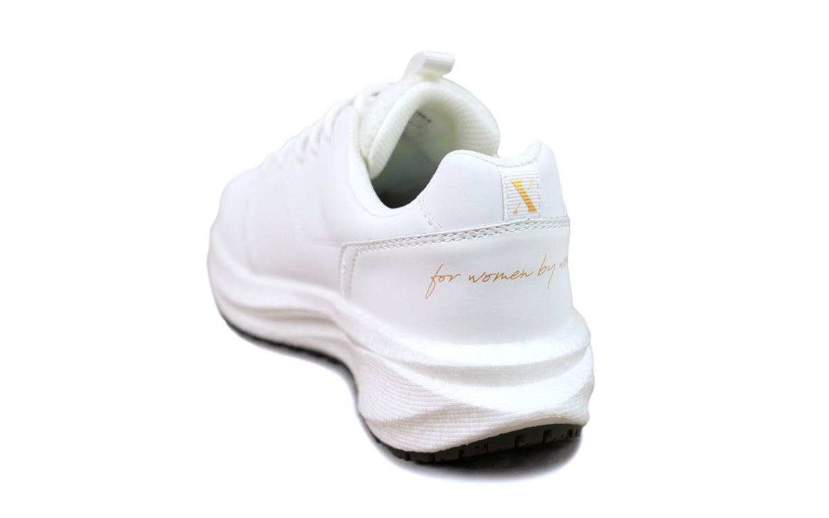Xena Astra women’s work sneakers in White Gold SD