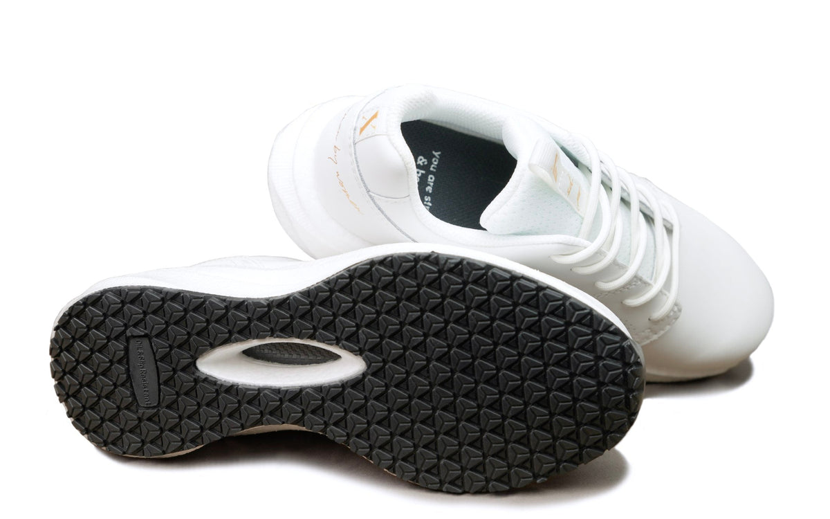 Xena Astra women’s work sneakers in White Gold SD