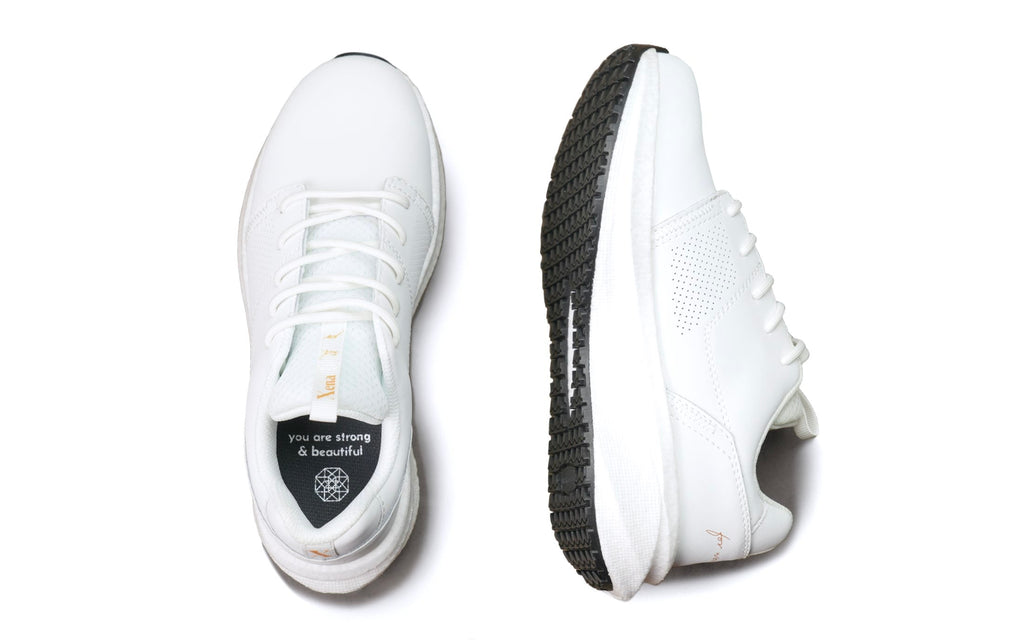 Xena Astra women’s work sneakers in White Gold SD