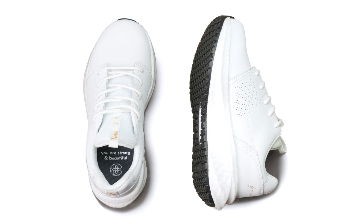 Xena Astra women’s work sneakers in White Gold SD