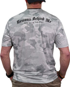 Demons Behind Me Classic Logo Camo-Hex Performance T-Shirt