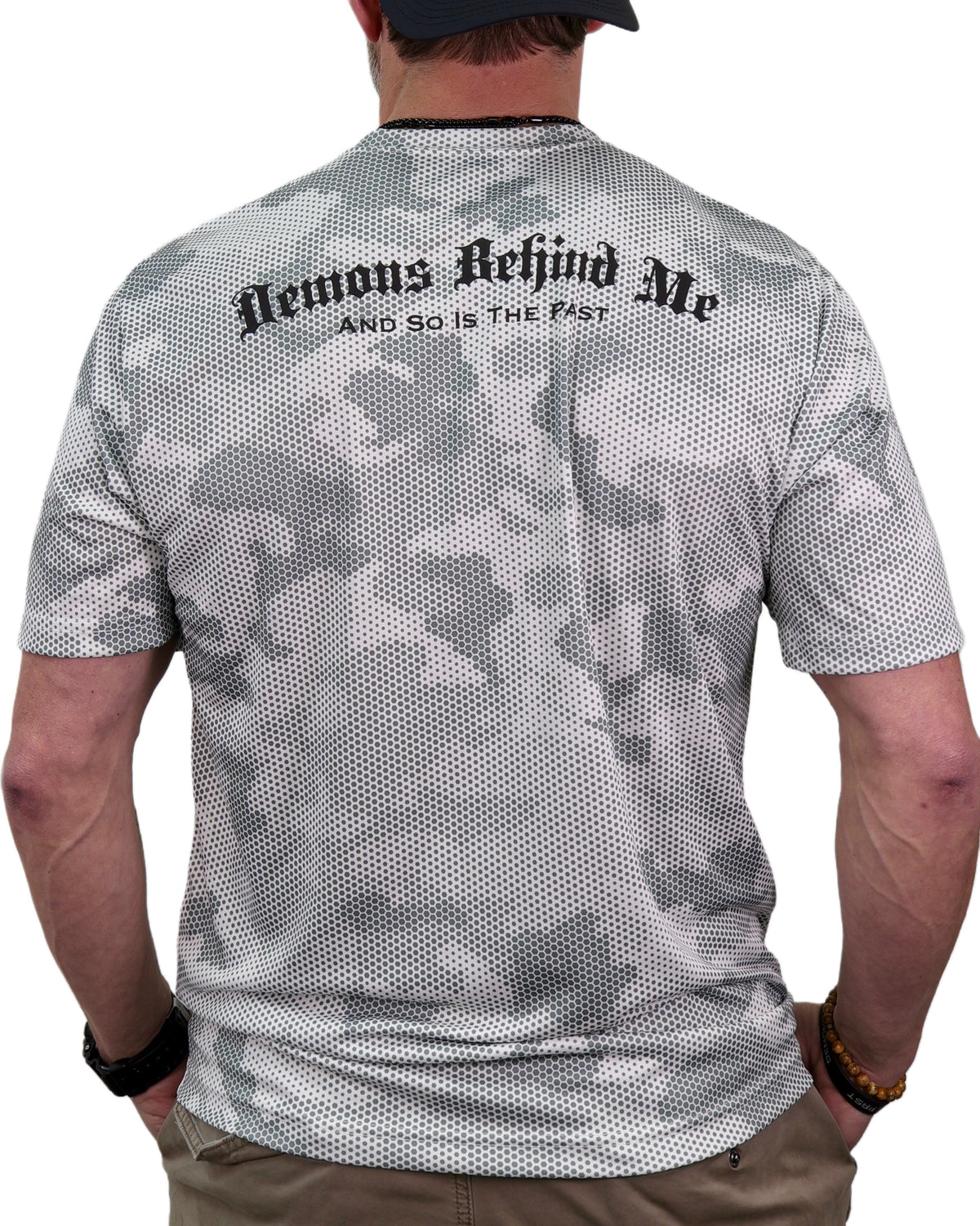 Demons Behind Me Classic Logo Camo-Hex Performance T-Shirt