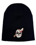 Demons Behind Me Friday the 13th Embroidered Beanie