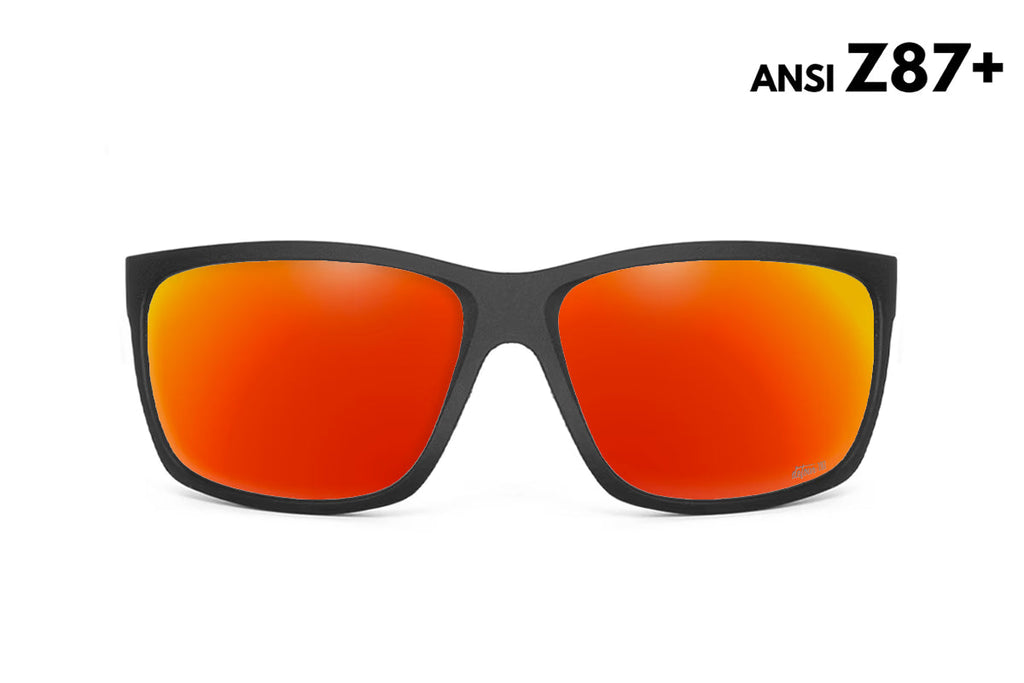 Detour Breach Red Sunset Polarized ANSI Z87+ Safety Sunglasses