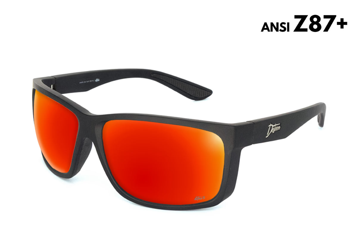 Detour Breach Red Sunset Polarized ANSI Z87+ Safety Sunglasses
