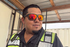 Detour Breach XL Red Sunset Polarized ANSI Z87+ Safety Sunglasses