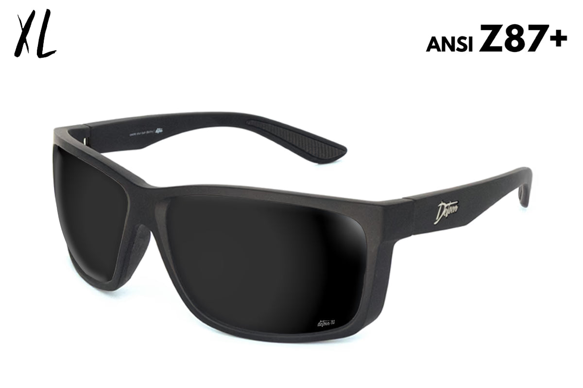 Detour Breach XL Jet Black Polarized ANSI Z87+ Safety Sunglasses