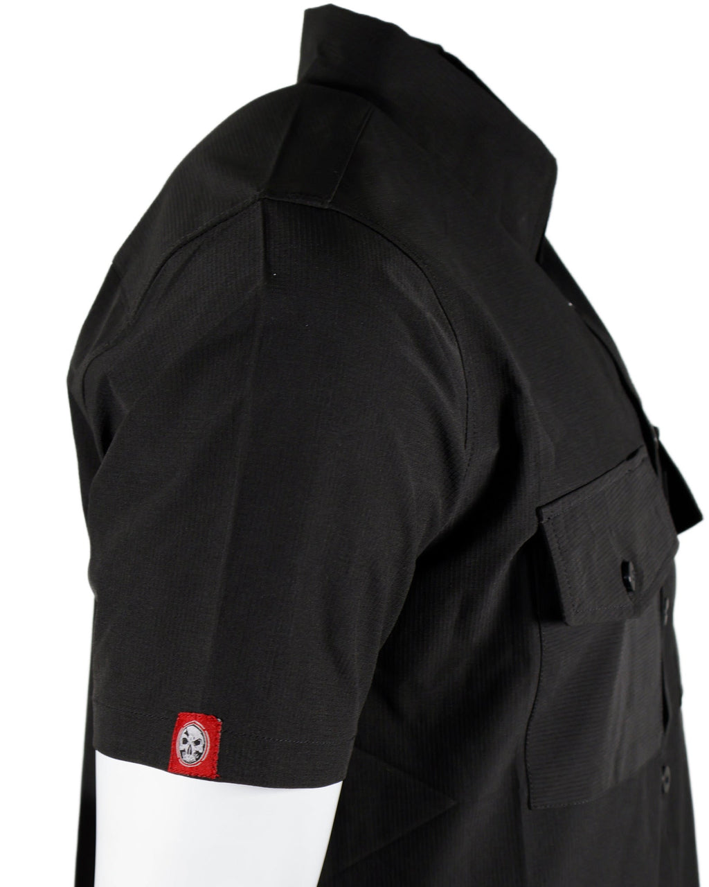 Demons Behind Me Performance Tech Hybrid Stretch Shirt – Black
