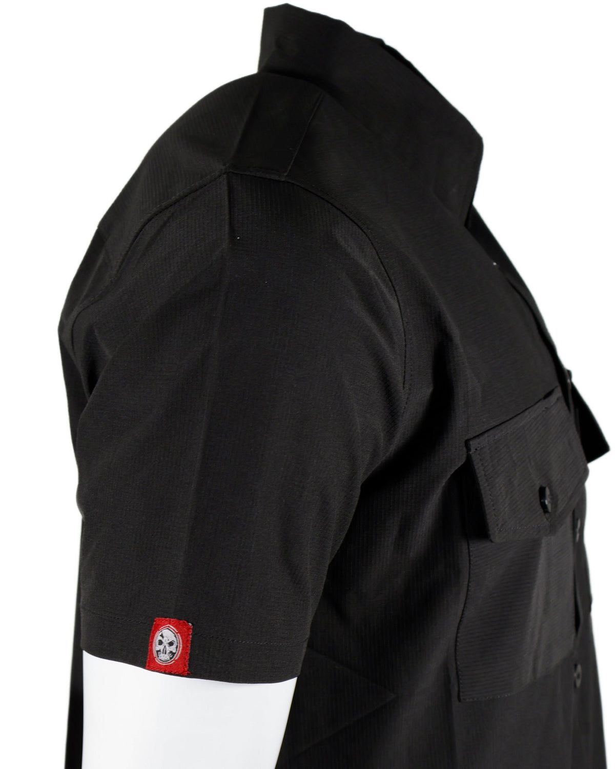 Demons Behind Me Performance Tech Hybrid Stretch Shirt – Black