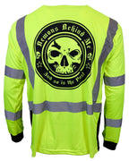 Demons Behind Me Class 3 Hi-Vis Long Sleeve Performance T-Shirt