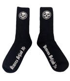 Demons Behind Me Athletic Socks – Black, 1 Pair