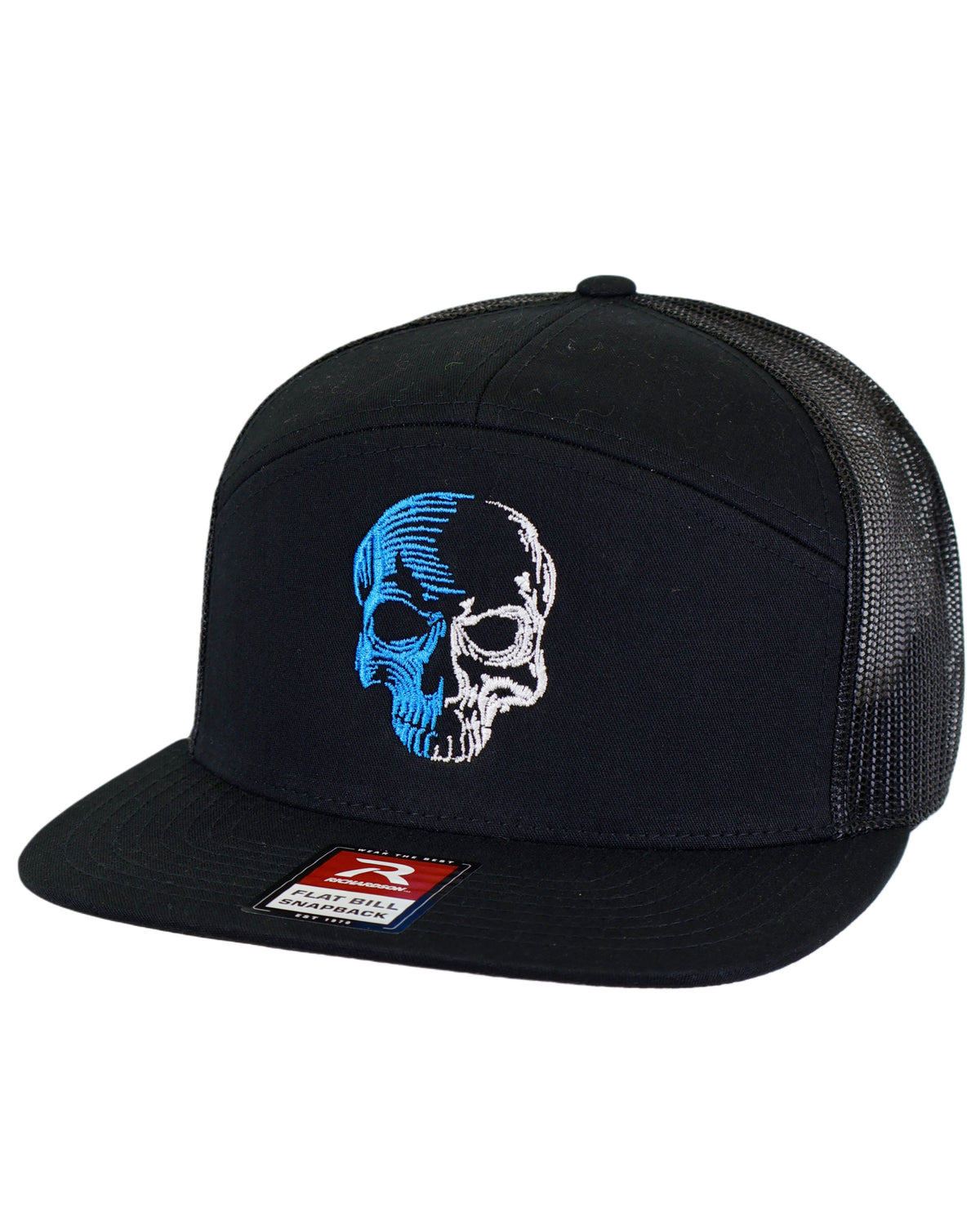 Demons Behind Me Richardson 7-Panel Two-Tone Skull Snapback
