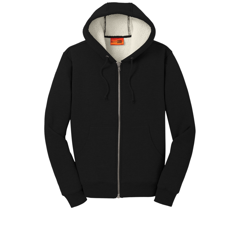 CornerStone® CS625 Heavyweight Sherpa-Lined Hooded Fleece Jacket