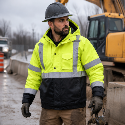 CornerStone® CSJ501 ANSI 107 Class 3 Waterproof Insulated Ripstop Bomber Jacket