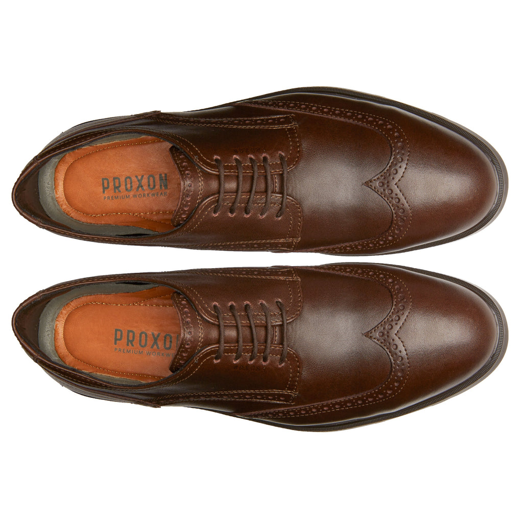 Proxon Captain Steel Toe Oxford Work Shoe – Brown