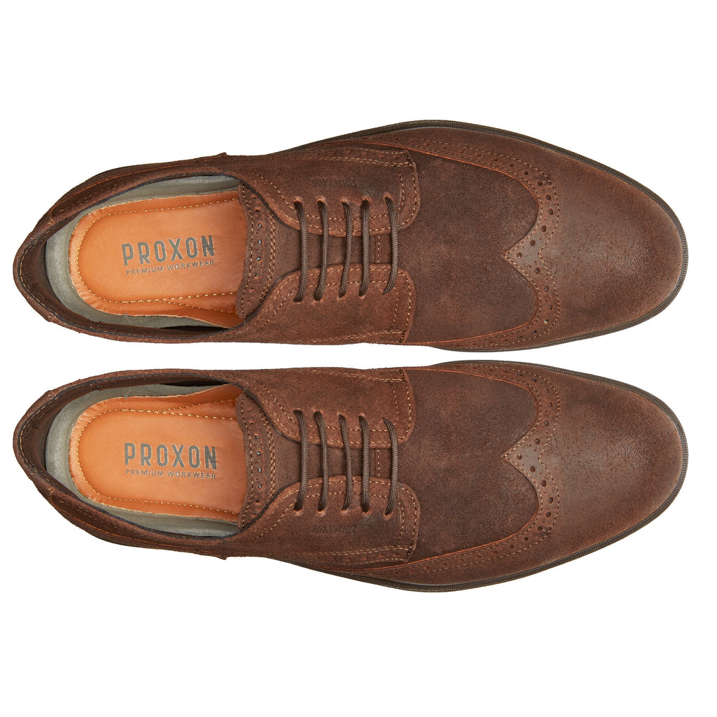 Proxon Captain Steel Toe Oxford Work Shoe – Moka