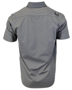 Demons Behind Me Micro-Perforated 4-Way Stretch Button-Up Shirt