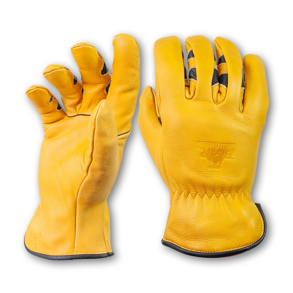 Bear Knuckles High Noon Fleece-Lined Water-Resistant Buffalo Gloves - D373