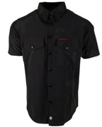 Demons Behind Me Performance Tech Hybrid Stretch Shirt – Black