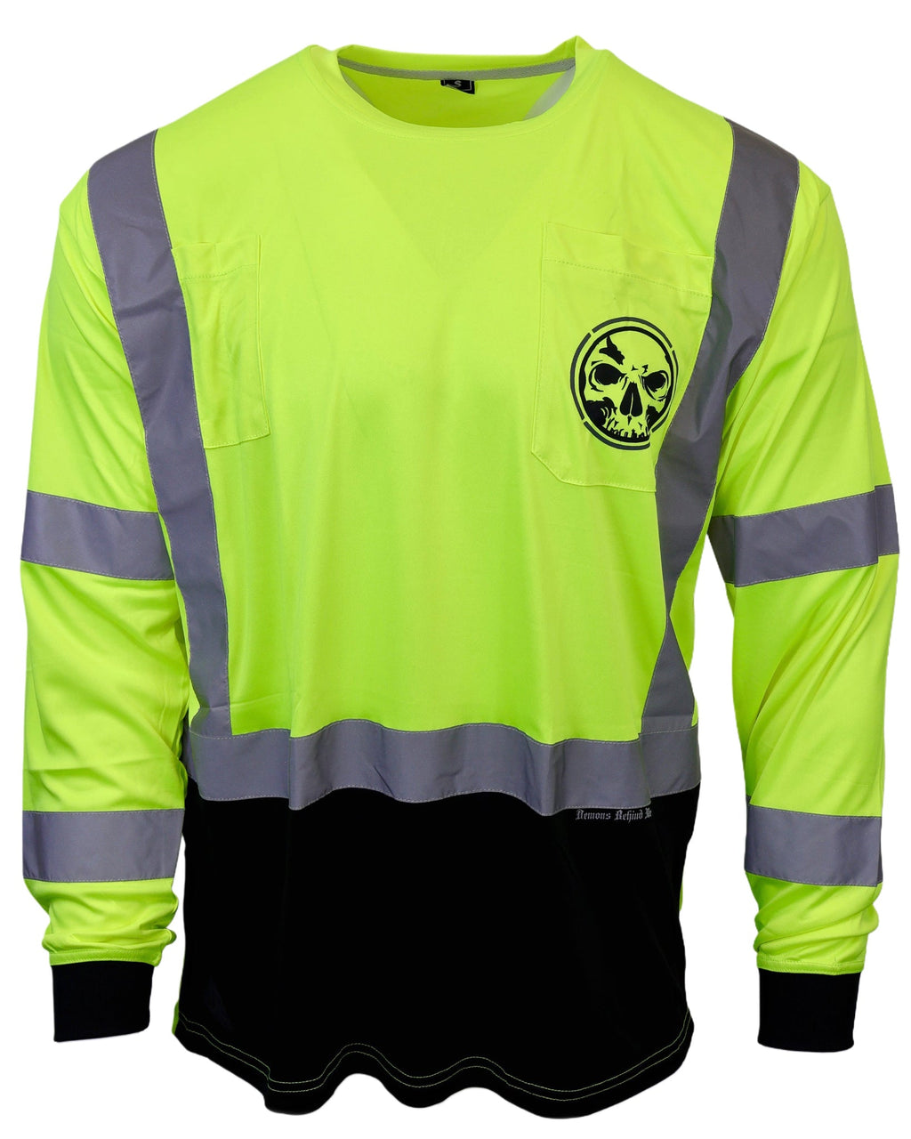 Demons Behind Me Class 3 Hi-Vis Long Sleeve Performance T-Shirt