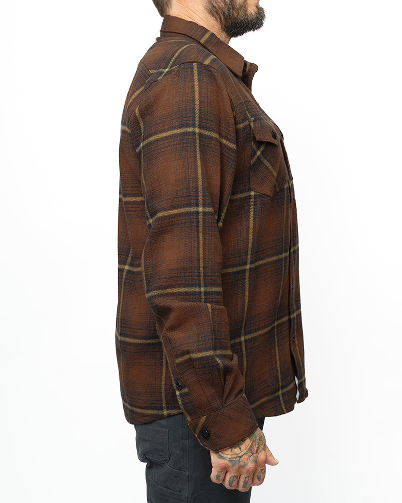 Off The Grid Destroyer Utility Flannel – Burnt Brown
