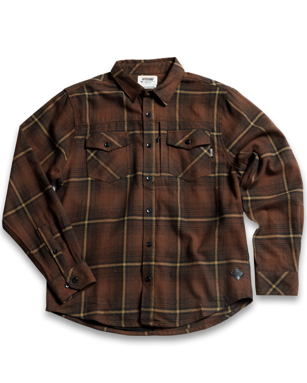 Off The Grid Destroyer Utility Flannel – Burnt Brown