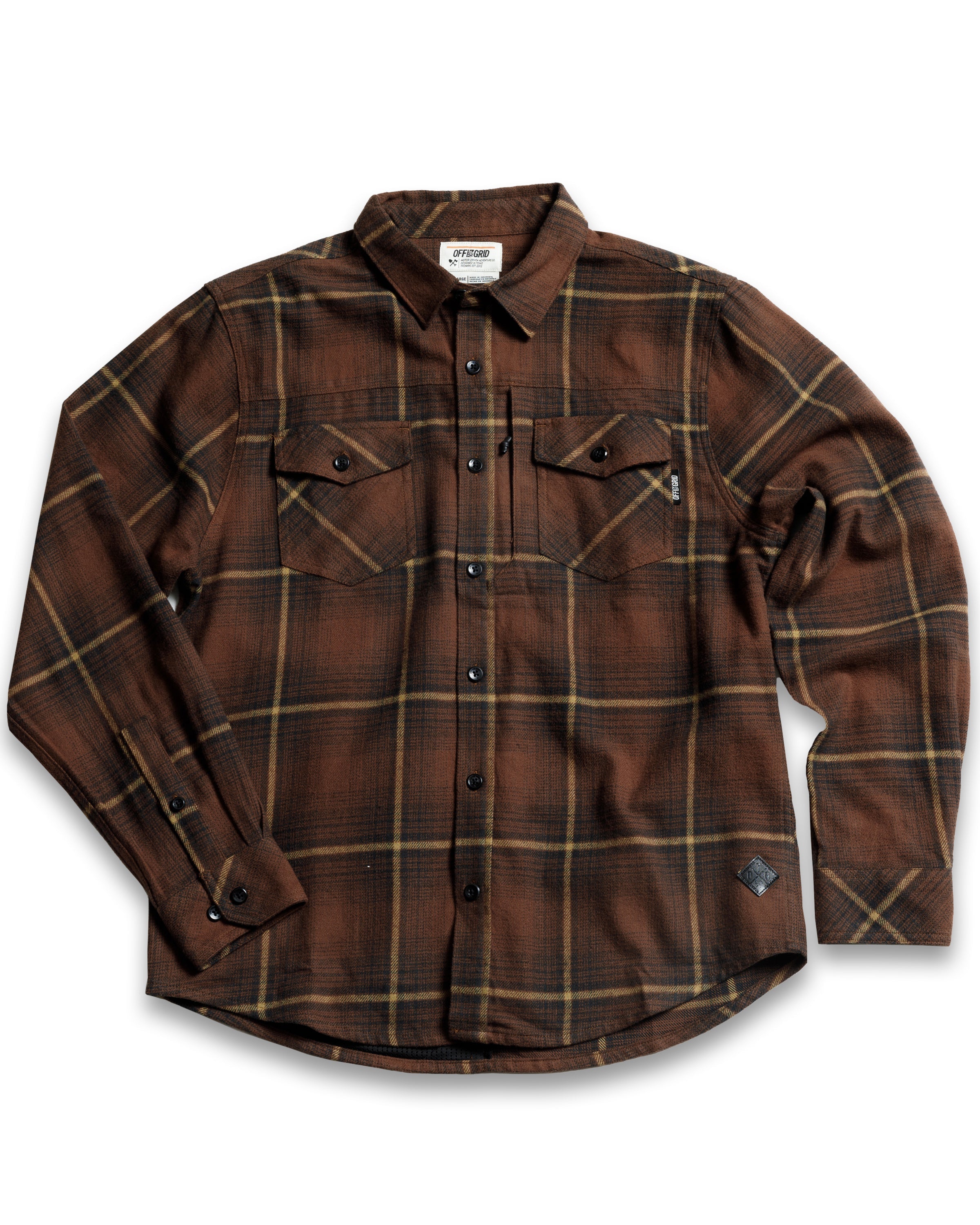 Off The Grid Destroyer Utility Flannel – Burnt Brown